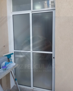 Película Vinílica Jateado Cristal