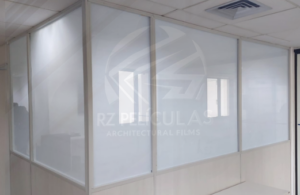 Película Vinílica Jateado Branco Leitoso